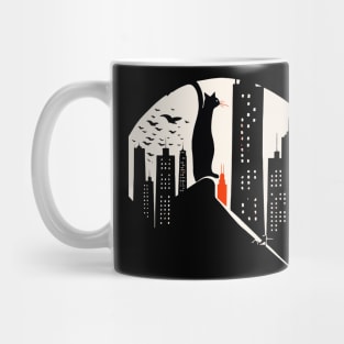 Black Cat City Sunset Mug
